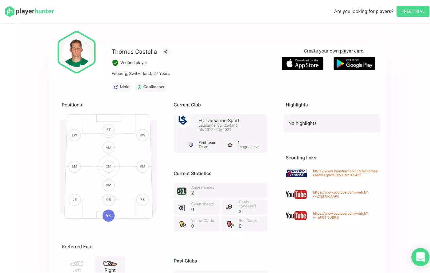 Transfer Match platform