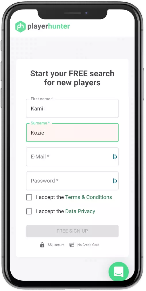 Register on Transfer Match